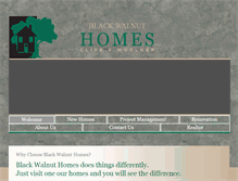 Tablet Screenshot of blackwalnuthomes.com